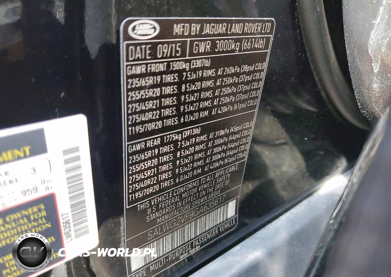 2016 Land Rover Range Rover Sport Se VIN:SALWG2VF9GA635617 - 13