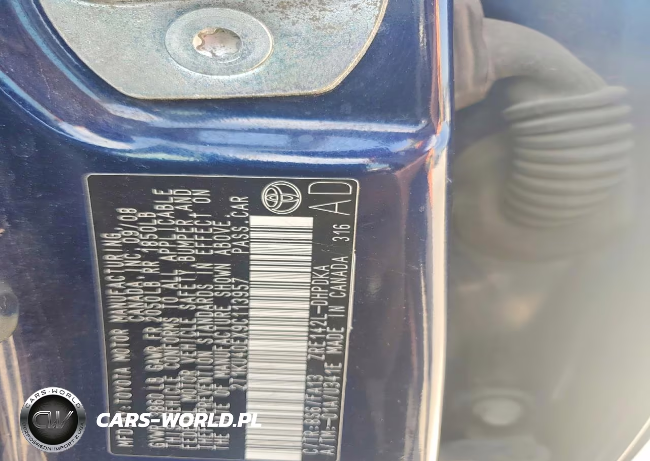 2009 Toyota Matrix Base VIN:2T1KU40EX9C113957 - 12