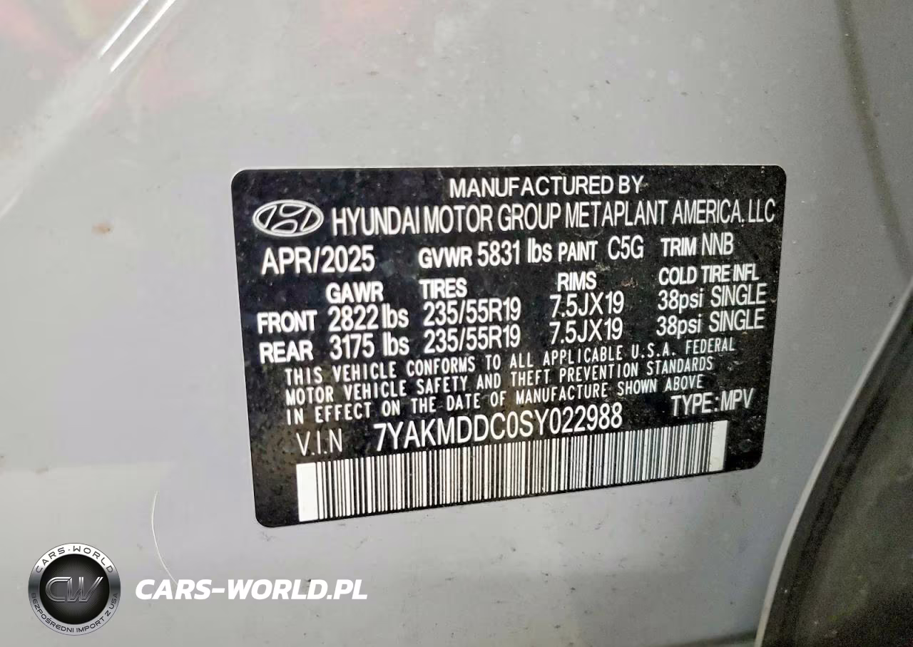 2025 Hyundai Ioniq 5 Se VIN:7YAKMDDC0SY022988 - 13