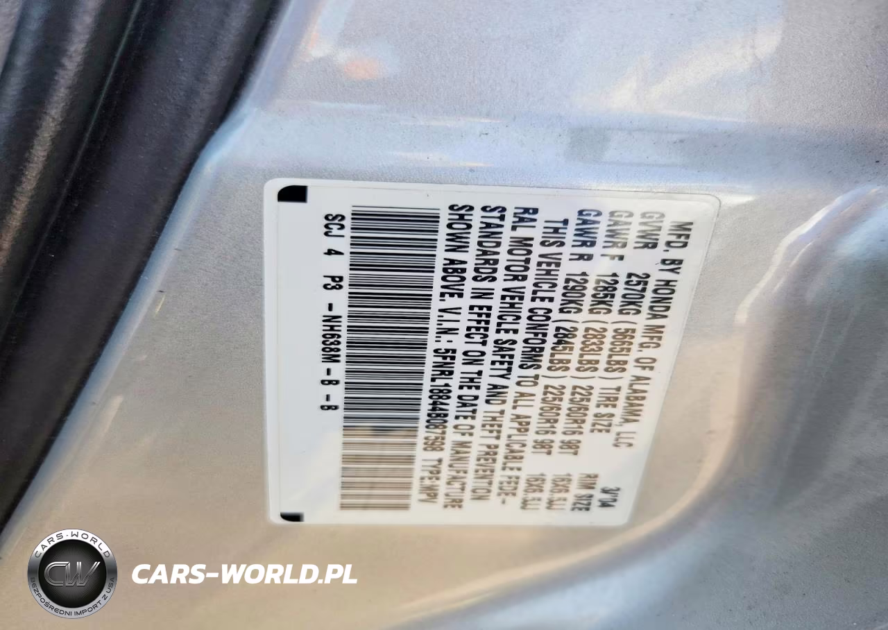 2004 Honda Odyssey Ex VIN:5FNRL18844B087598 - 13