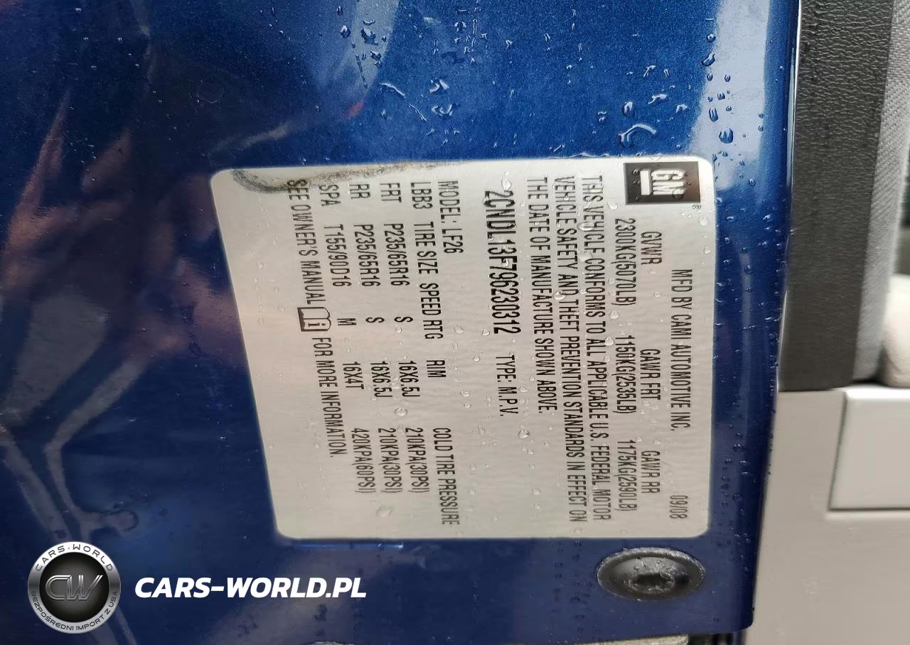 2009 Chevrolet Equinox Ls VIN:2CNDL13F796230312 - 13