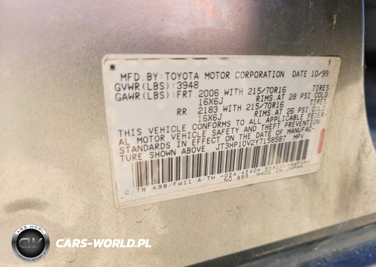 2000 Toyota Rav4 Base VIN:JT3HP10V2Y7158587 - 13