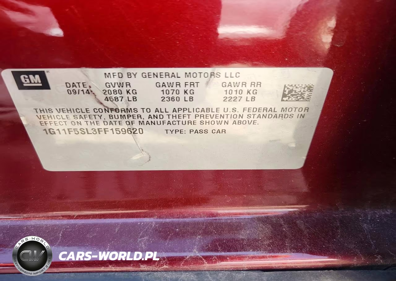 2015 Chevrolet Malibu Ltz VIN:1G11F5SL3FF159620 - 12