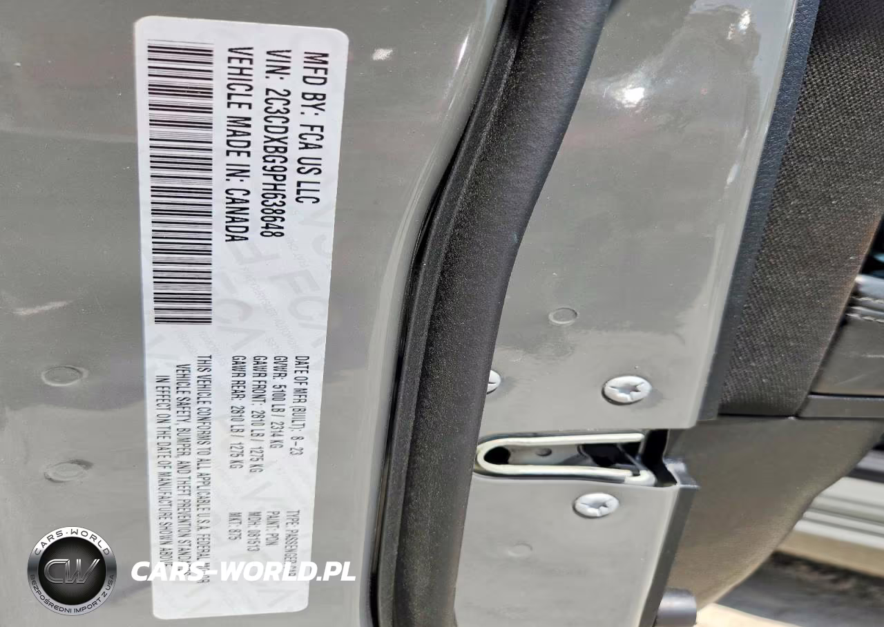 2023 Dodge Charger Sxt VIN:2C3CDXBG9PH638648 - 13