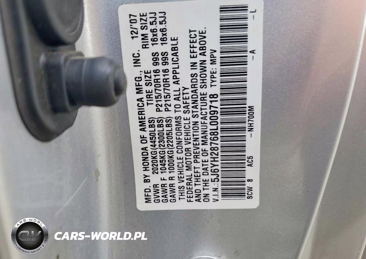 2008 Honda Element Ex VIN:5J6YH28768L009718 - 14