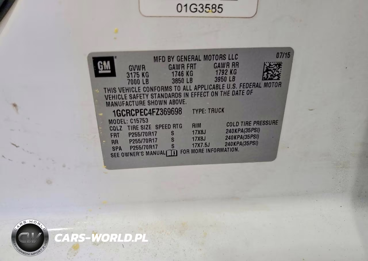 2015 Chevrolet Silverado C1500 VIN:1GCRCPEC4FZ369698 - 12