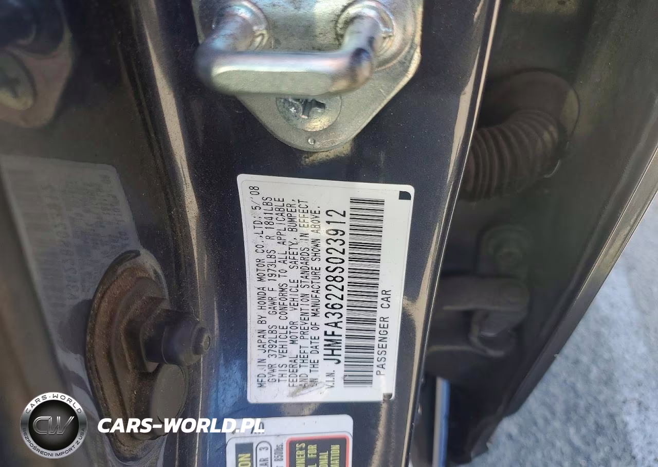 2008 Honda Civic Hybrid VIN:JHMFA36228S023912 - 12