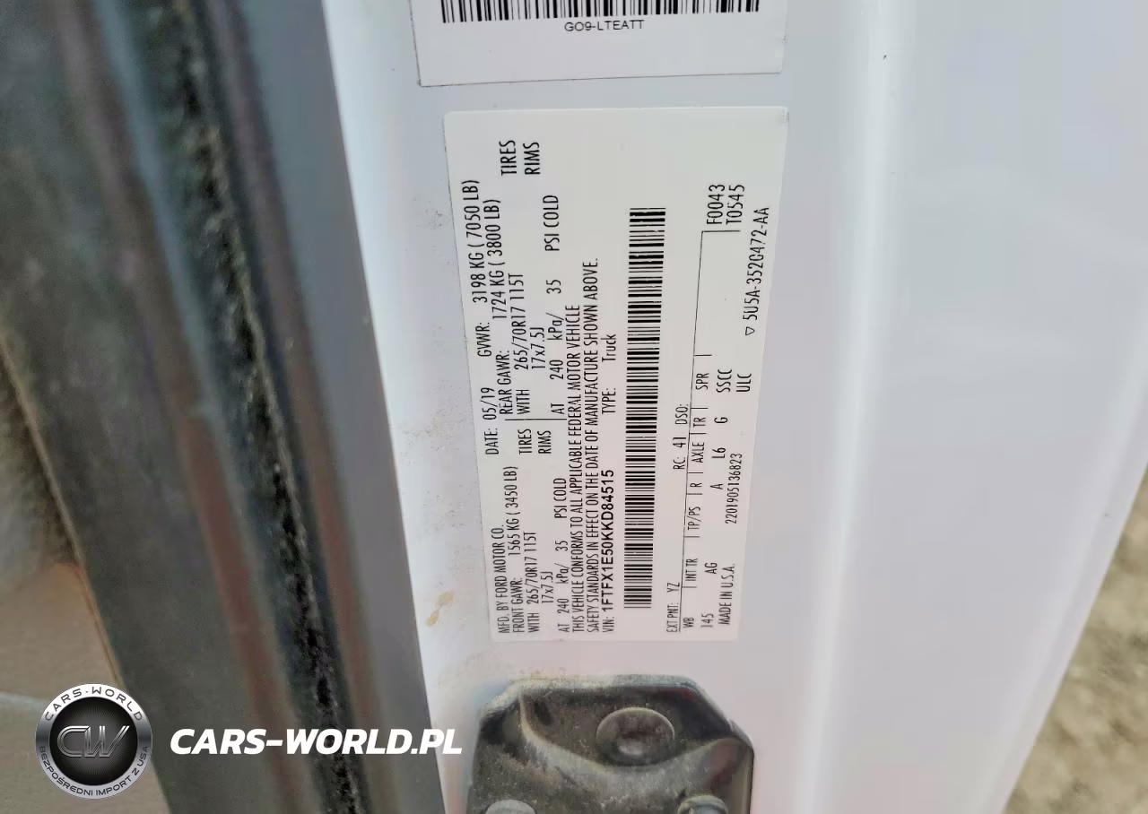 2019 Ford F150 Super Cab VIN:1FTFX1E50KKD84515 - 12