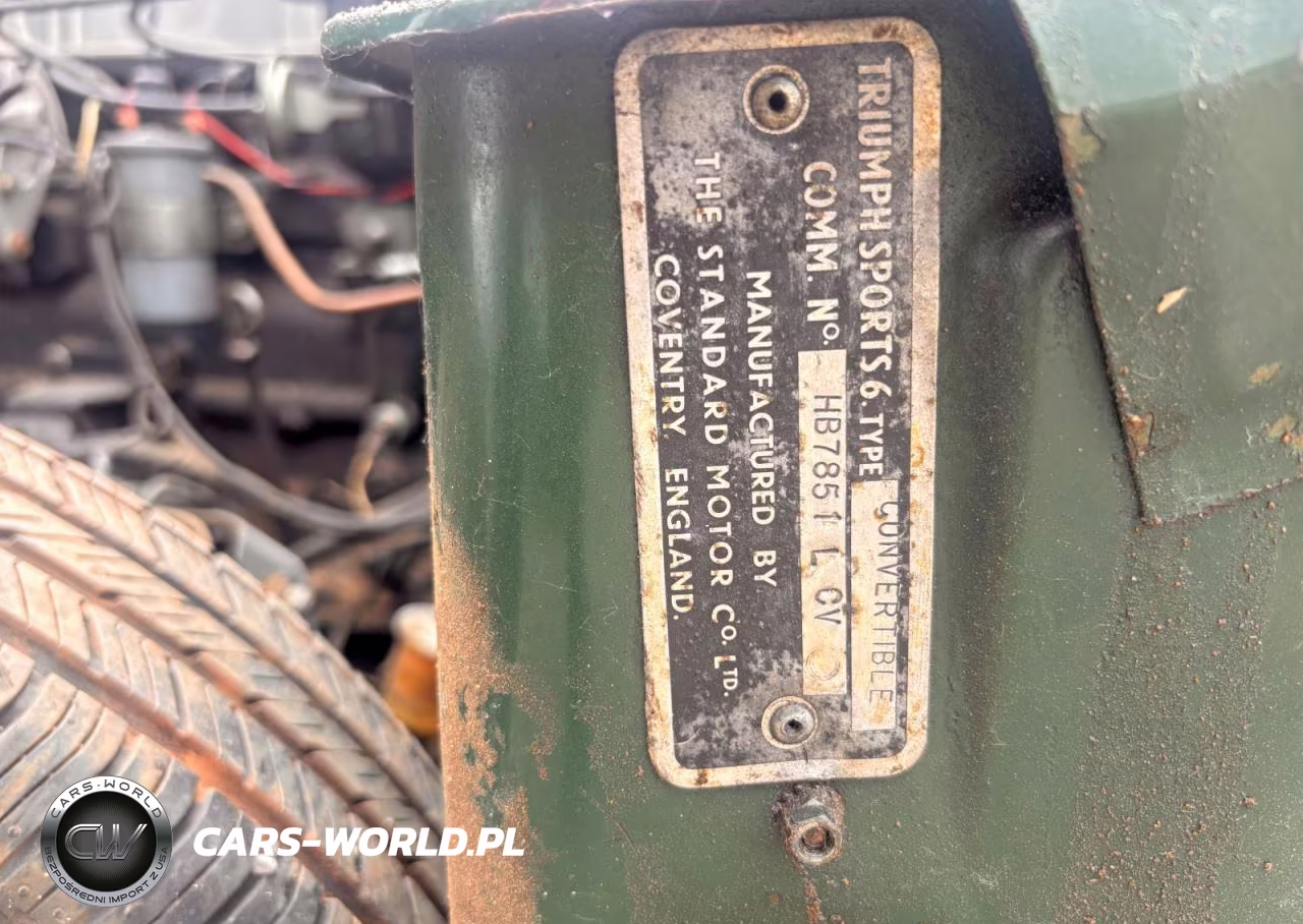 1963 Triumph Car Convertibl VIN:HB7851LCV - 12