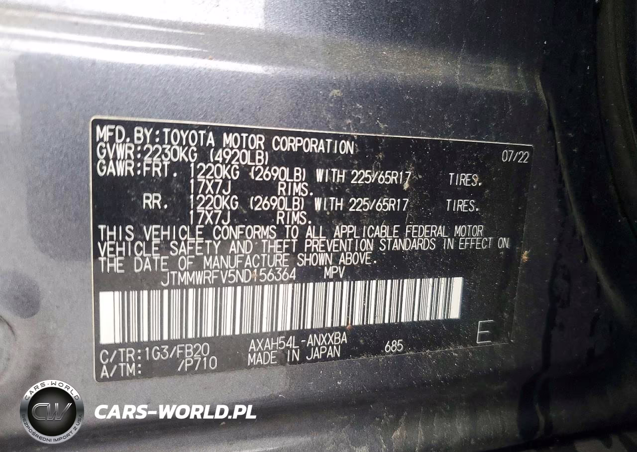 2022 Toyota Rav4 Le VIN:JTMMWRFV5ND156364 - 13