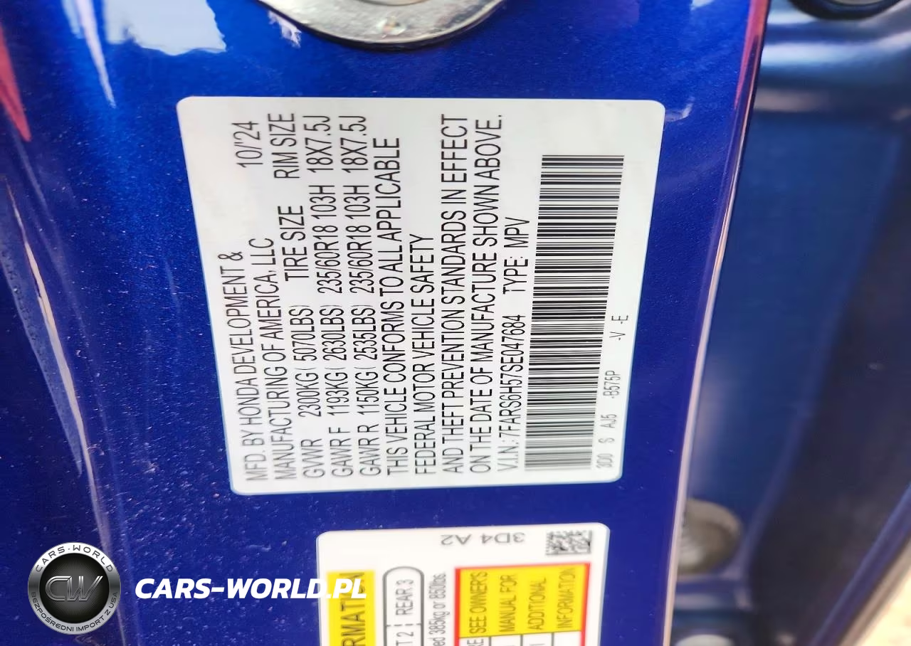 2025 Honda Cr-V Sport VIN:7FARS6H57SE047684 - 13