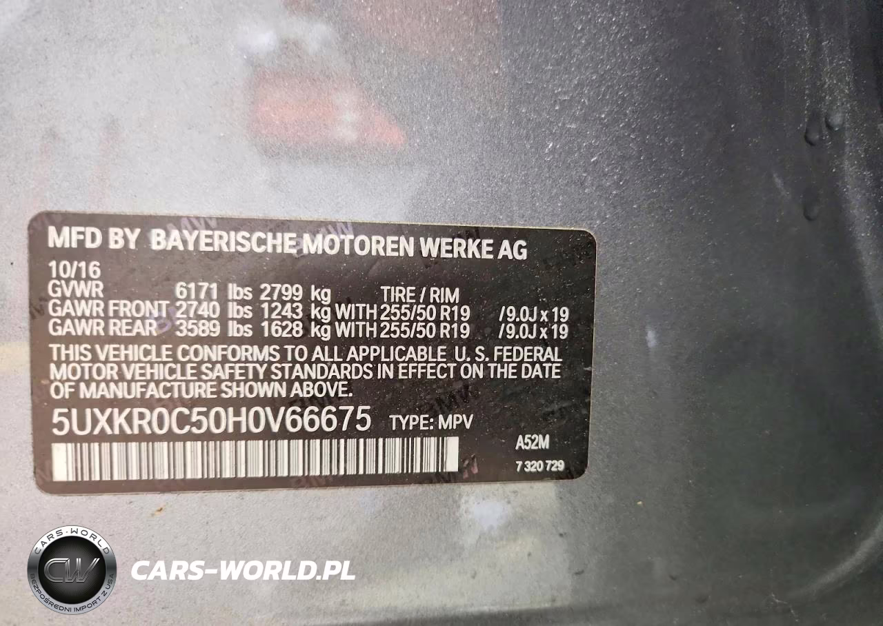 2017 BMW X5 xDrive35I VIN:5UXKR0C50H0V66675 - 13