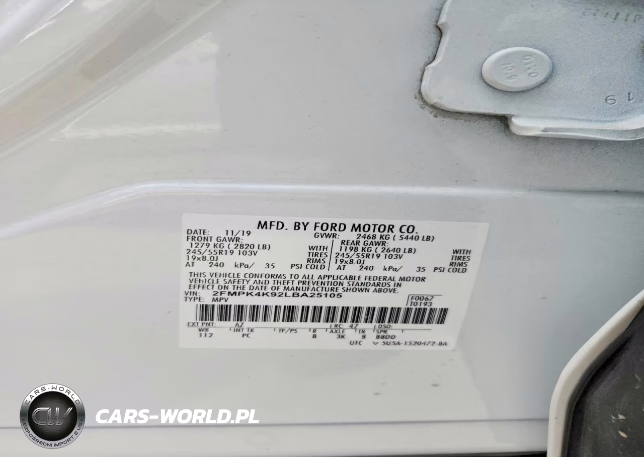 2020 Ford Edge Titanium VIN:2FMPK4K92LBA25105 - 14