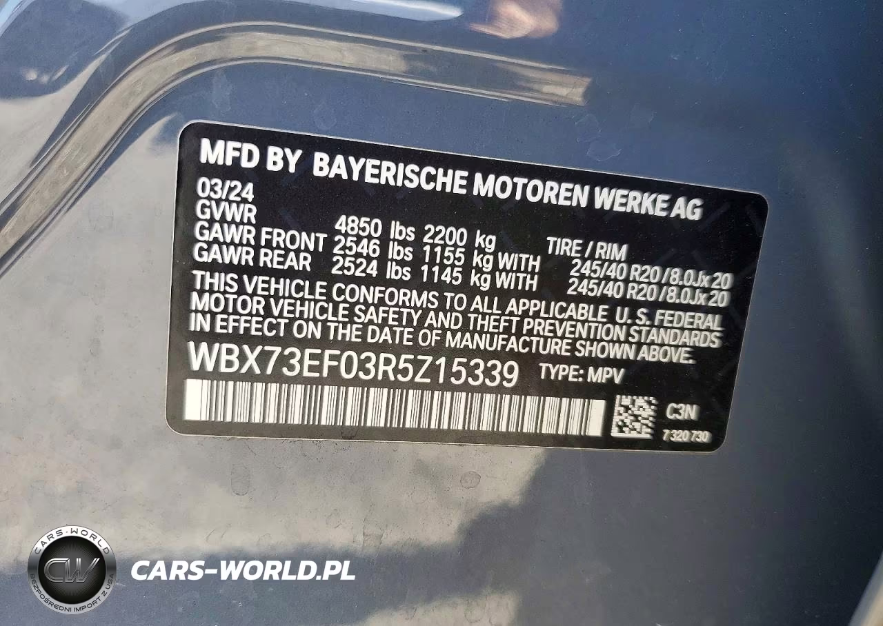 2024 BMW X1 xDrive28I VIN:WBX73EF03R5Z15339 - 13