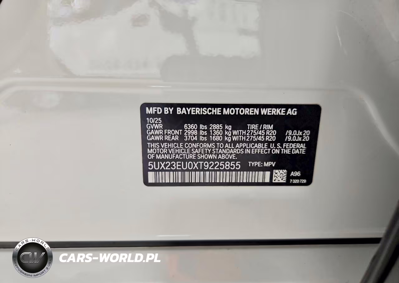 2026 BMW X5 xDrive40I VIN:5UX23EU0XT9225855 - 13