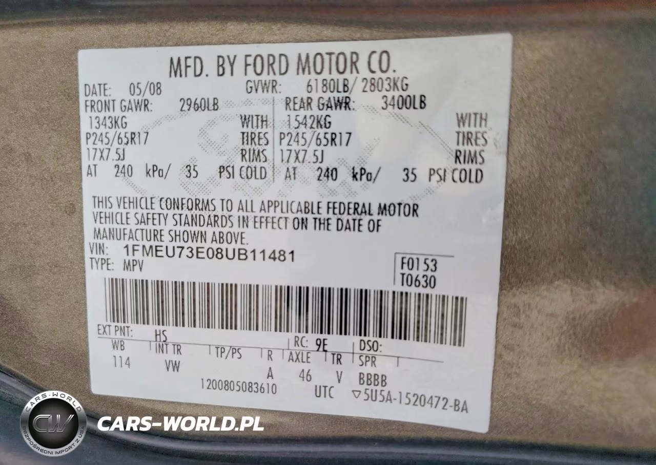 2008 Ford Explorer Xlt VIN:1FMEU73E08UB11481 - 14