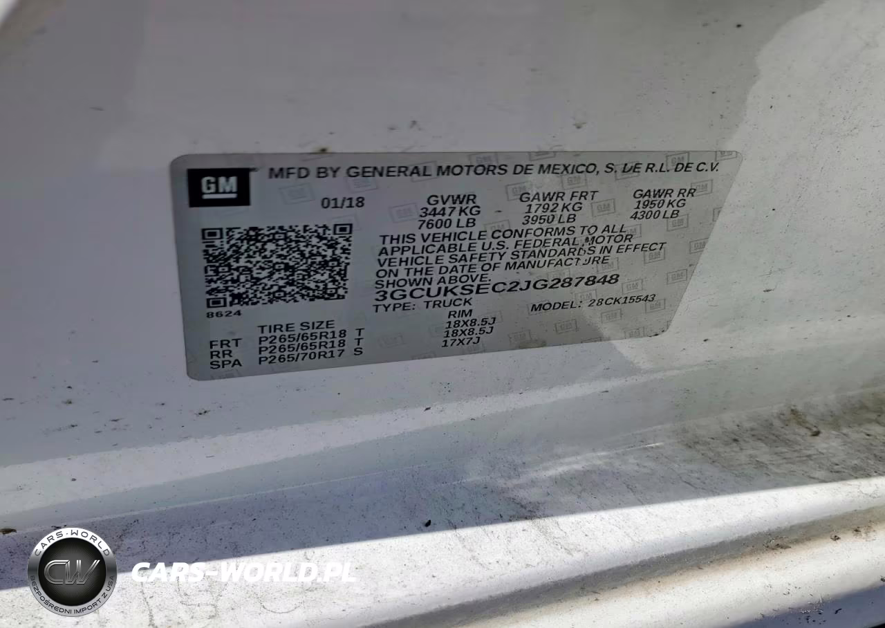 2018 Chevrolet Silverado K1500 Ltz VIN:3GCUKSEC2JG287848 - 12