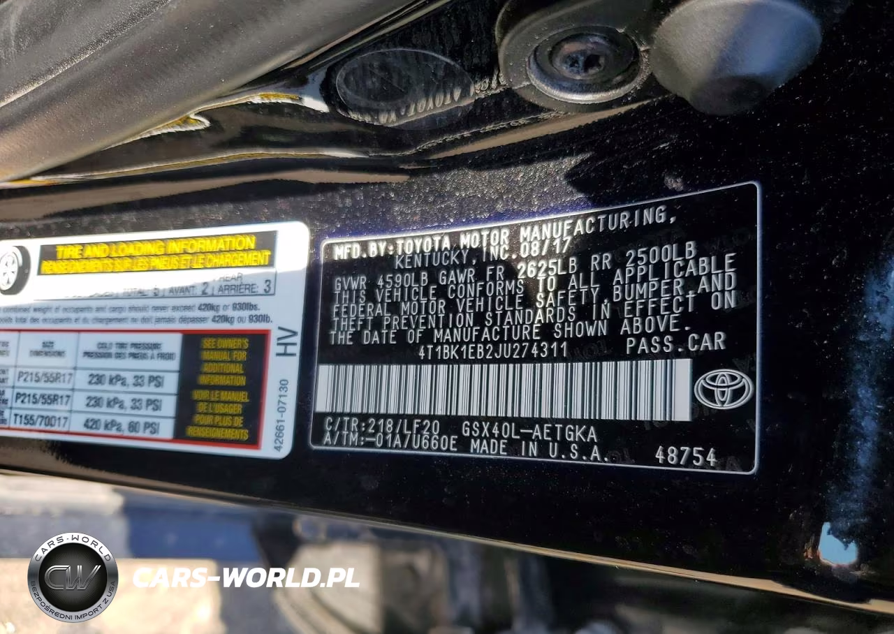 2018 Toyota Avalon Xle Premium VIN:4T1BK1EB2JU274311 - 12