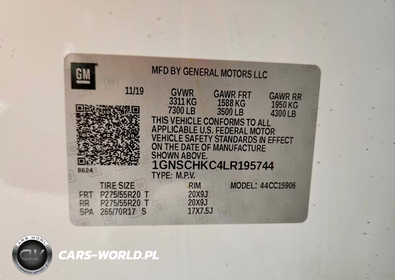 2020 Chevrolet Suburban C1500 Lt VIN:1GNSCHKC4LR195744 - 14