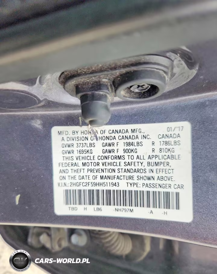 2017 Honda Civic Lx VIN:2HGFC2F59HH511943 - 13