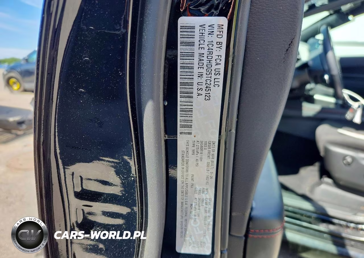 2026 Dodge Durango Gt VIN:1C4RDHDG5TC245123 - 13