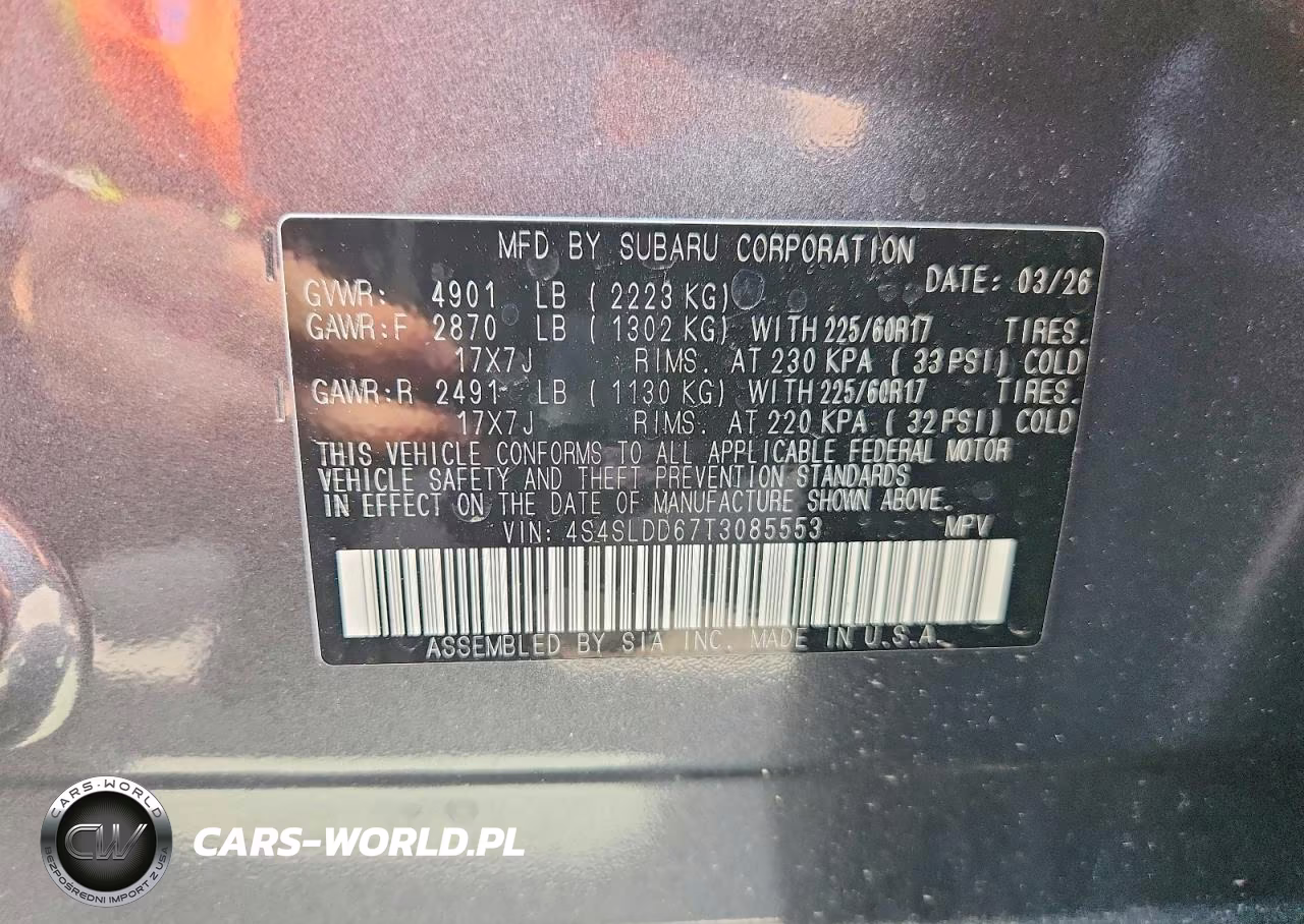 2026 Subaru Forester Premium VIN:4S4SLDD67T3085553 - 13