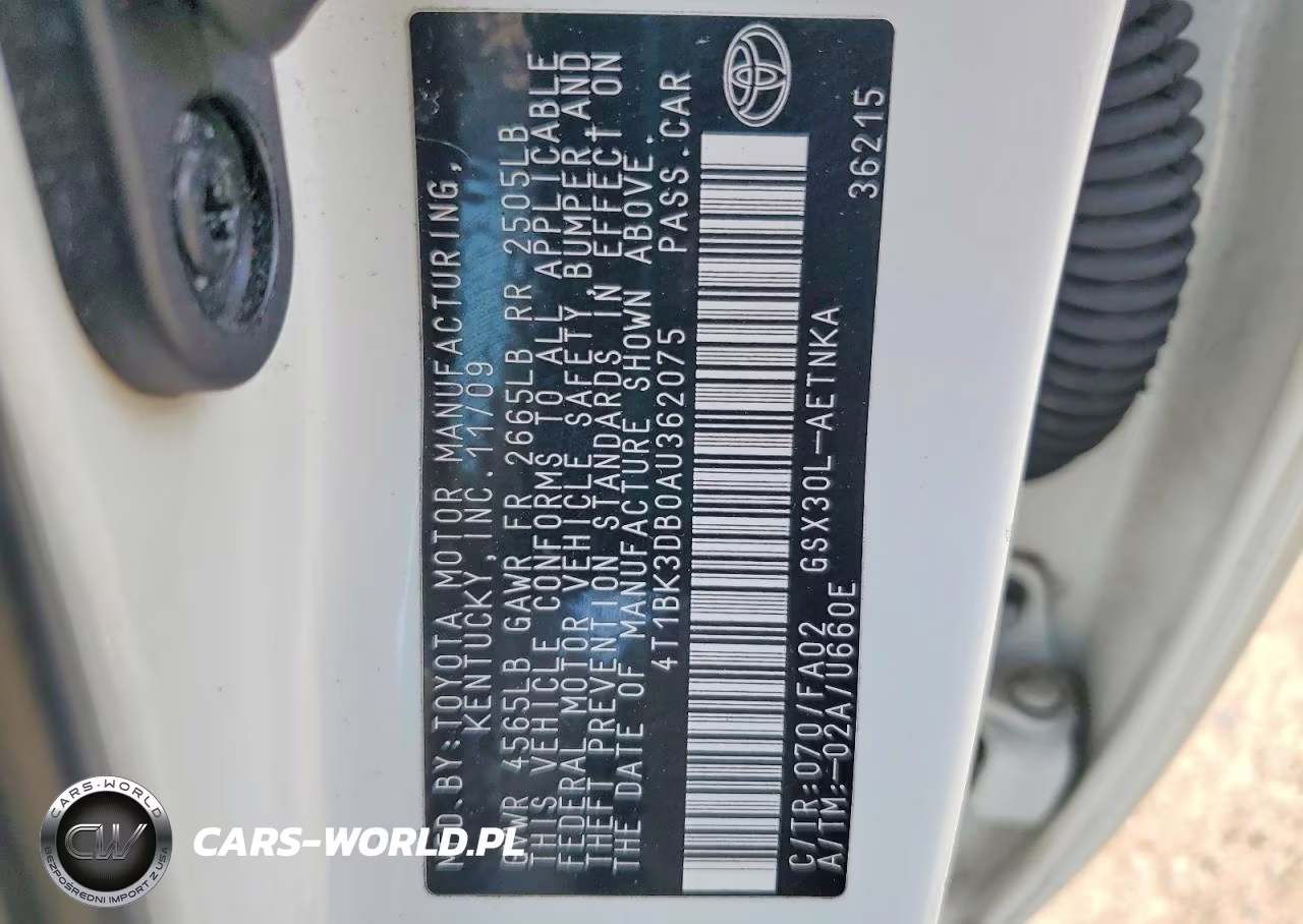 2010 Toyota Avalon Xl VIN:4T1BK3DB0AU362075 - 12