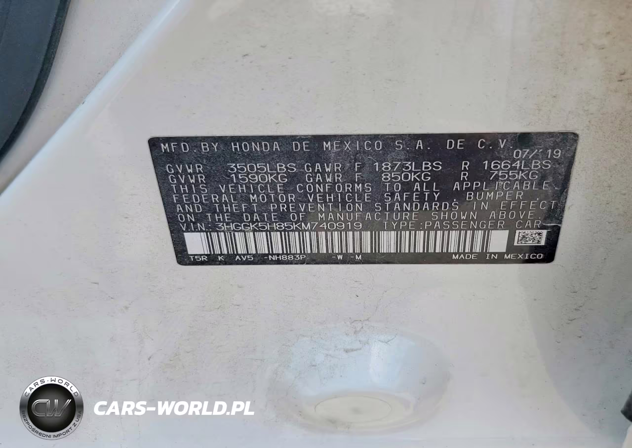 2019 Honda Fit Ex VIN:3HGGK5H85KM740919 - 12