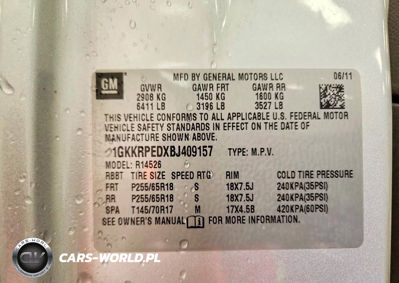 2011 GMC Acadia Sle VIN:1GKKRPEDXBJ409157 - 14