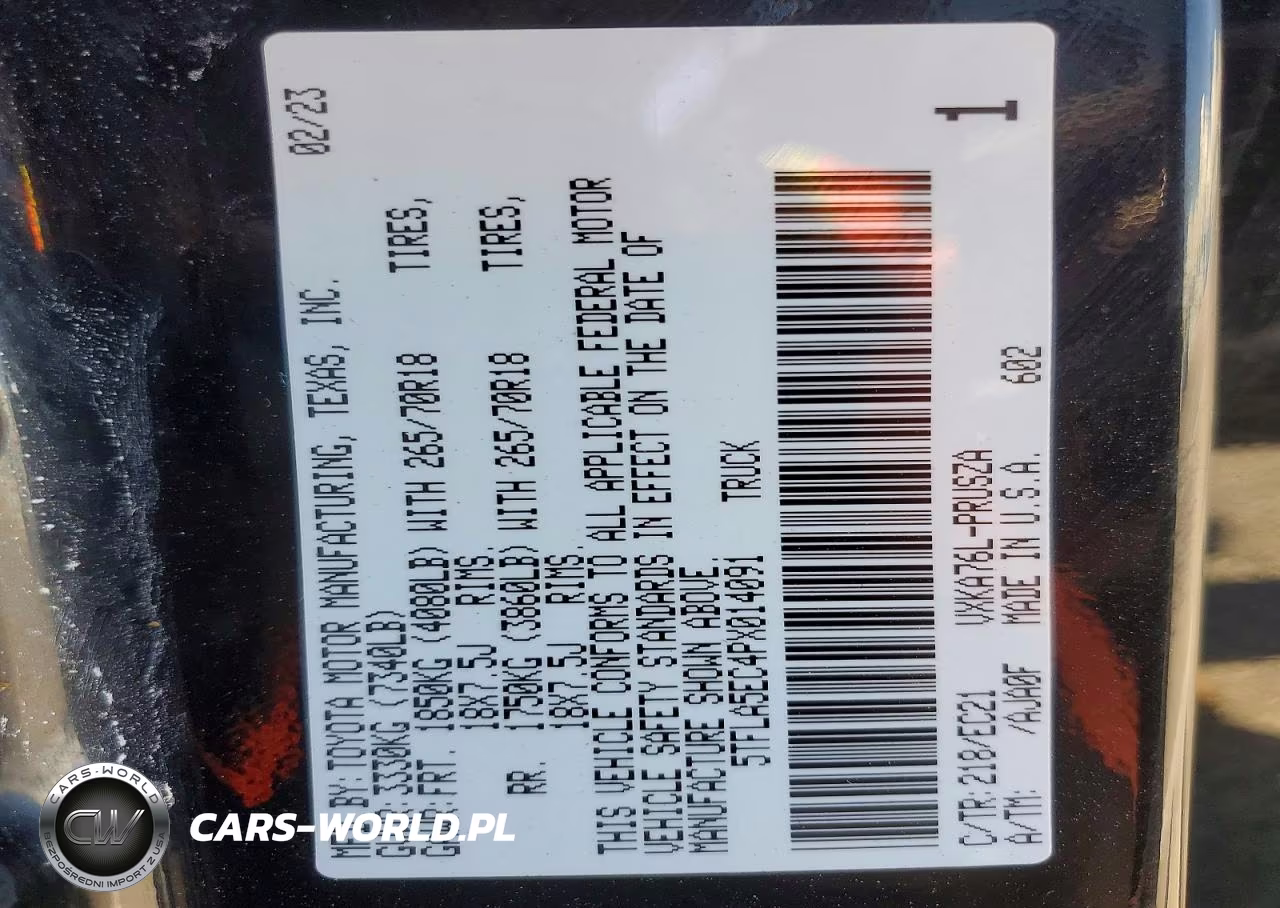 2023 Toyota Tundra Crewmax Sr5 VIN:5TFLA5EC4PX014091 - 12