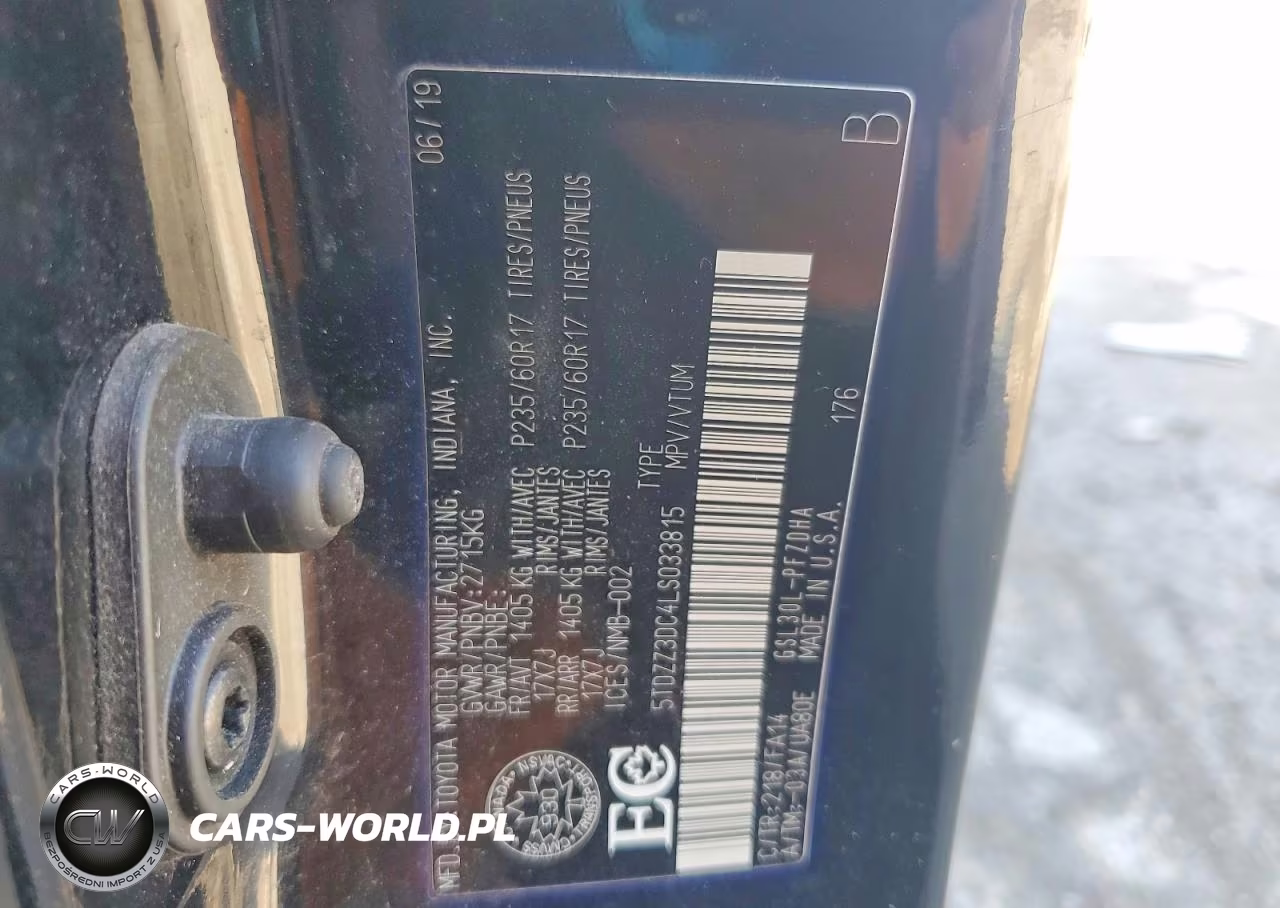 2020 Toyota Sienna L VIN:5TDZZ3DC4LS033815 - 14