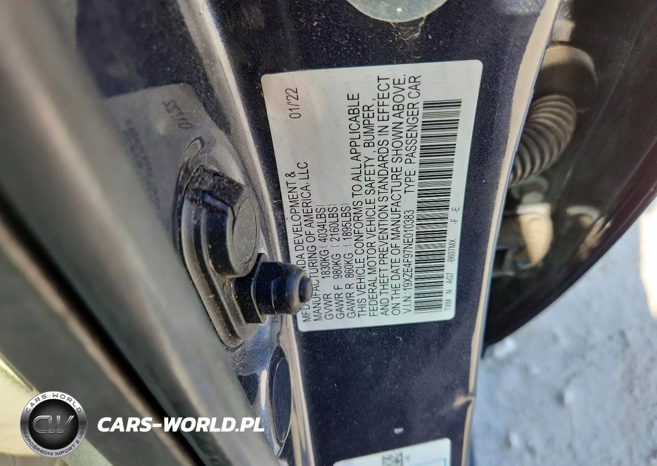 2022 Honda Insight VIN:19XZE4F97NE010383 - 13