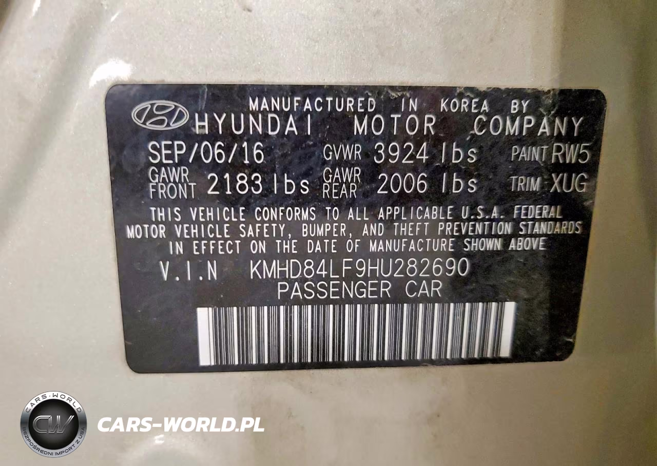 2017 Hyundai Elantra Limited VIN:KMHD84LF9HU282690 - 13