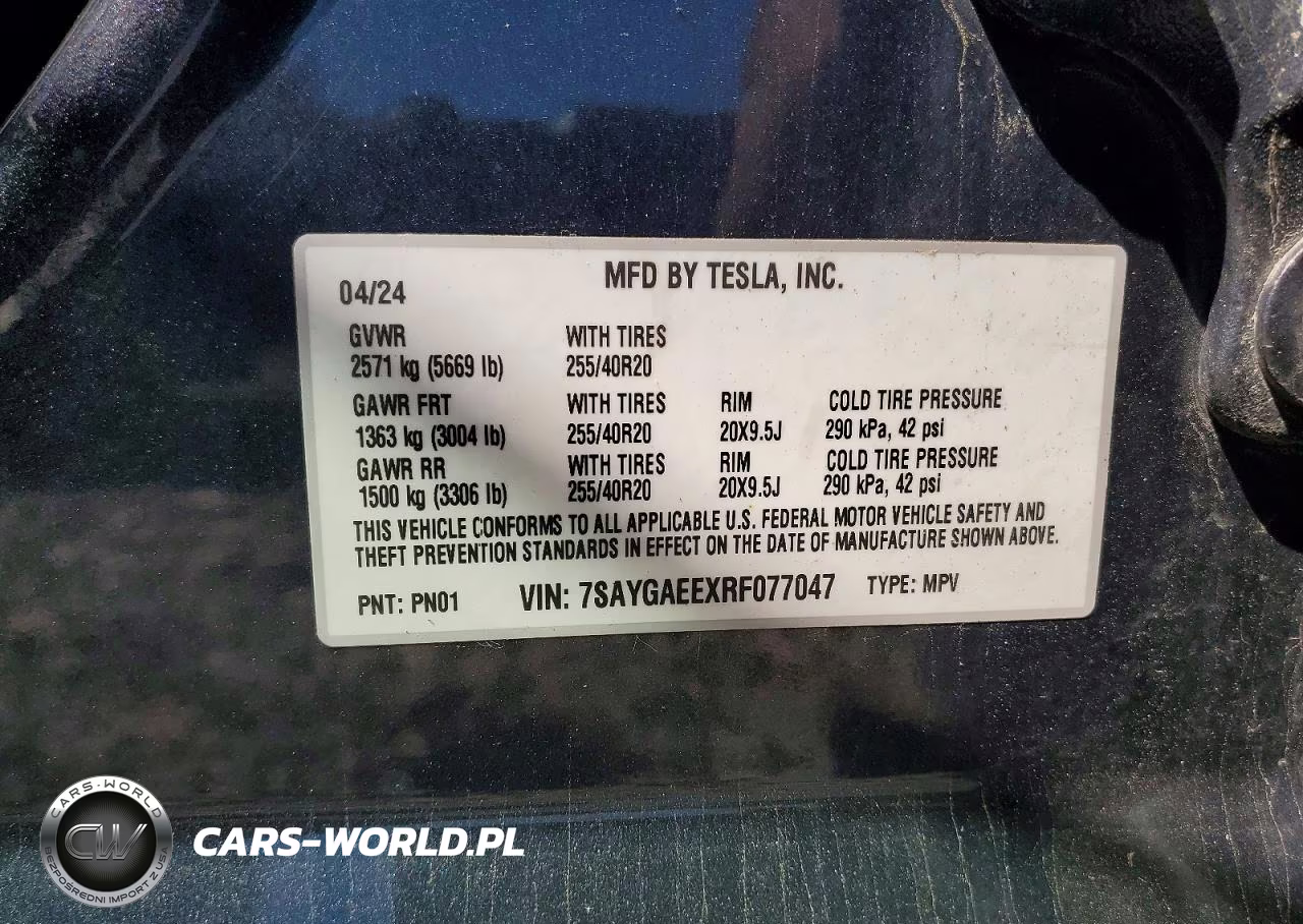 2024 Tesla Model Y VIN:7SAYGAEEXRF077047 - 14