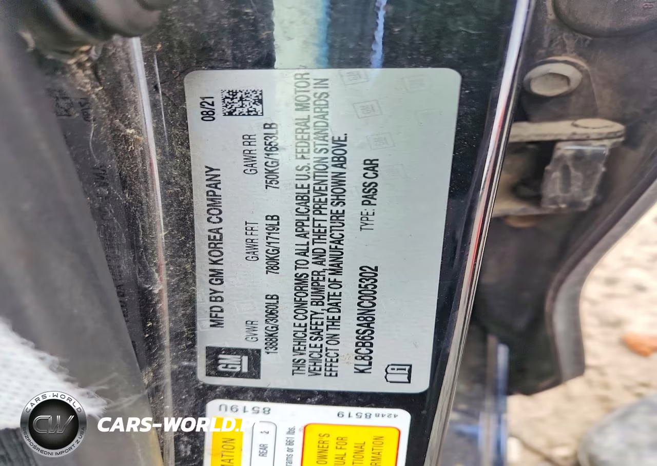 2022 Chevrolet Spark Ls VIN:KL8CB6SA8NC005302 - 12