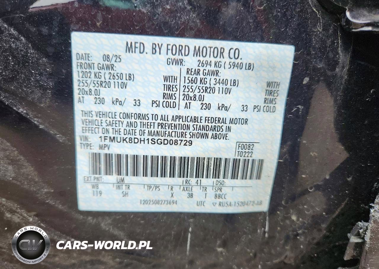2025 Ford Explorer Active VIN:1FMUK8DH1SGD08729 - 14