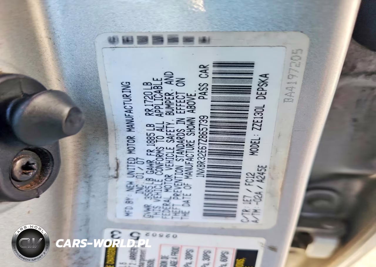 2007 Toyota Corolla S VIN:1NXBR32E67Z865739 - 12