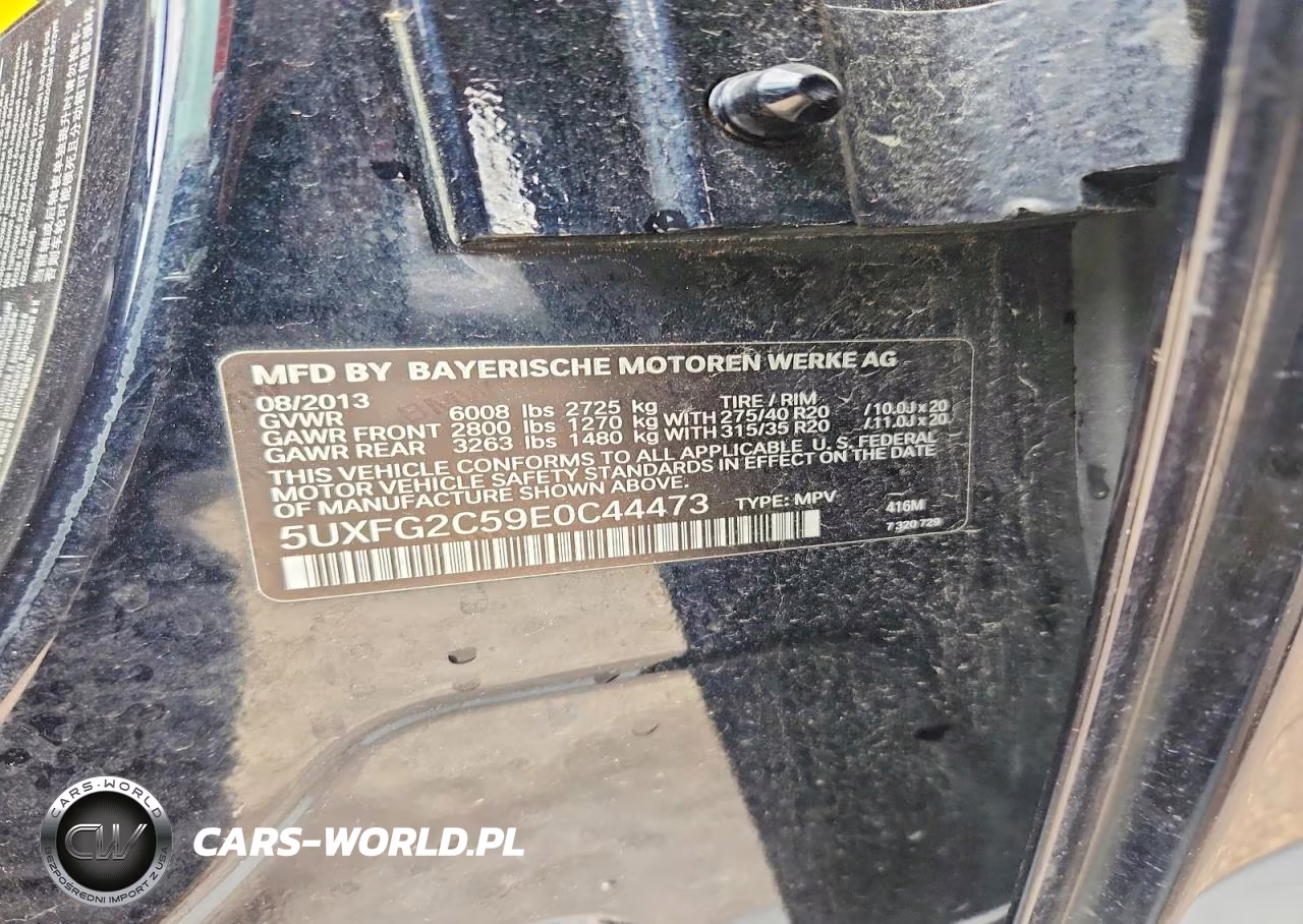 2014 BMW X6 xDrive35I VIN:5UXFG2C59E0C44473 - 12