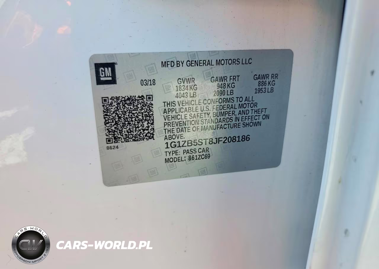2018 Chevrolet Malibu Ls VIN:1G1ZB5ST8JF208186 - 12