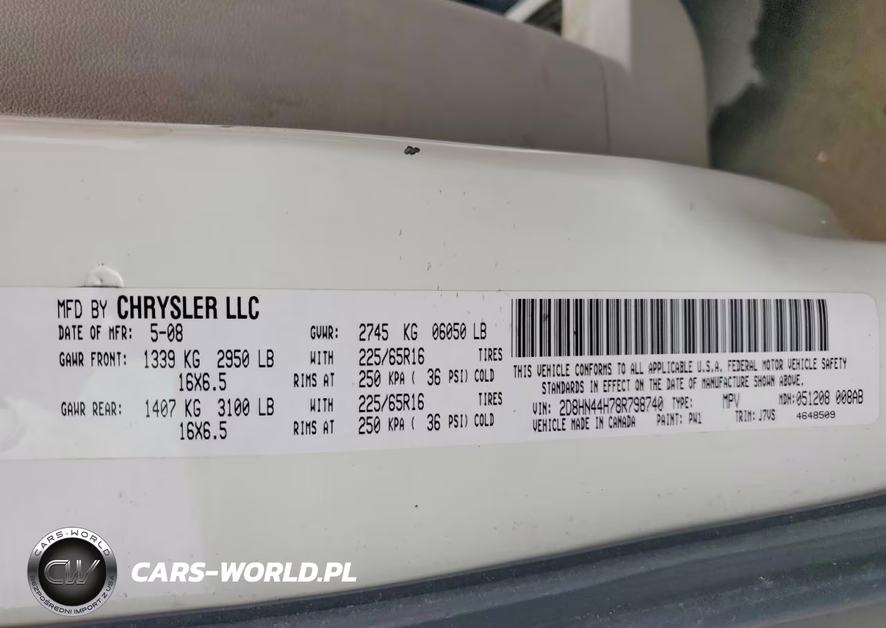 2008 Dodge Grand Caravan Se VIN:2D8HN44H78R798740 - 14