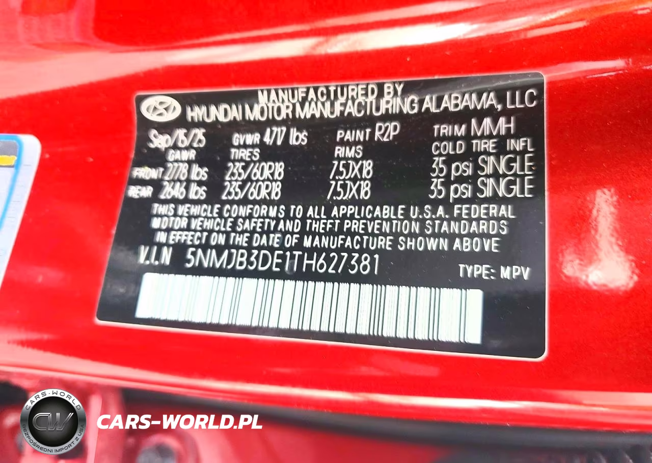 2026 Hyundai Tucson Sel VIN:5NMJB3DE1TH627381 - 13