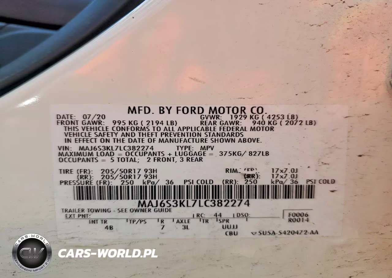 2020 Ford Ecosport Titanium VIN:MAJ6S3KL7LC382274 - 13