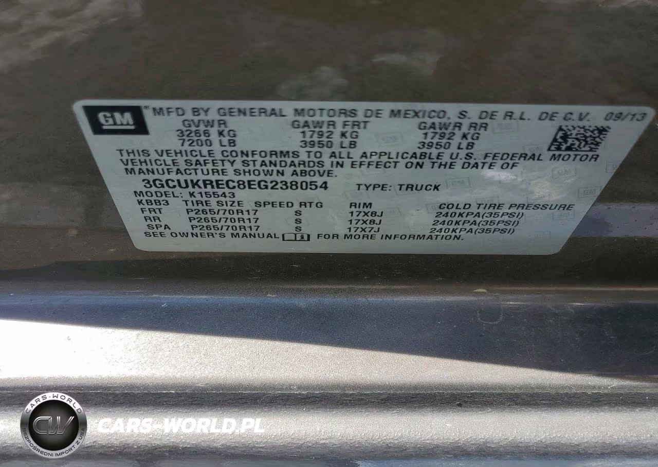 2014 Chevrolet Silverado K1500 Lt VIN:3GCUKREC8EG238054 - 12