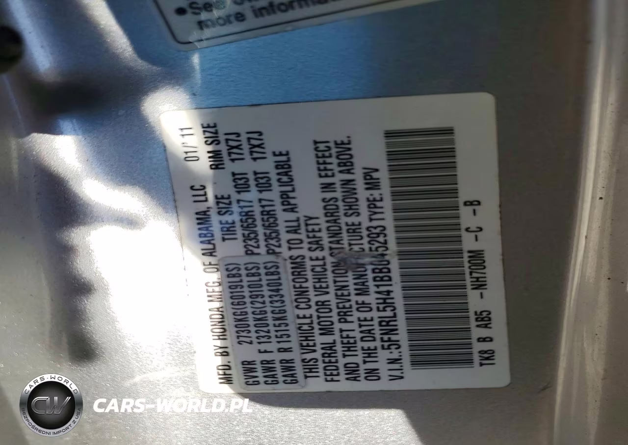 2011 Honda Odyssey Ex VIN:5FNRL5H41BB045293 - 13