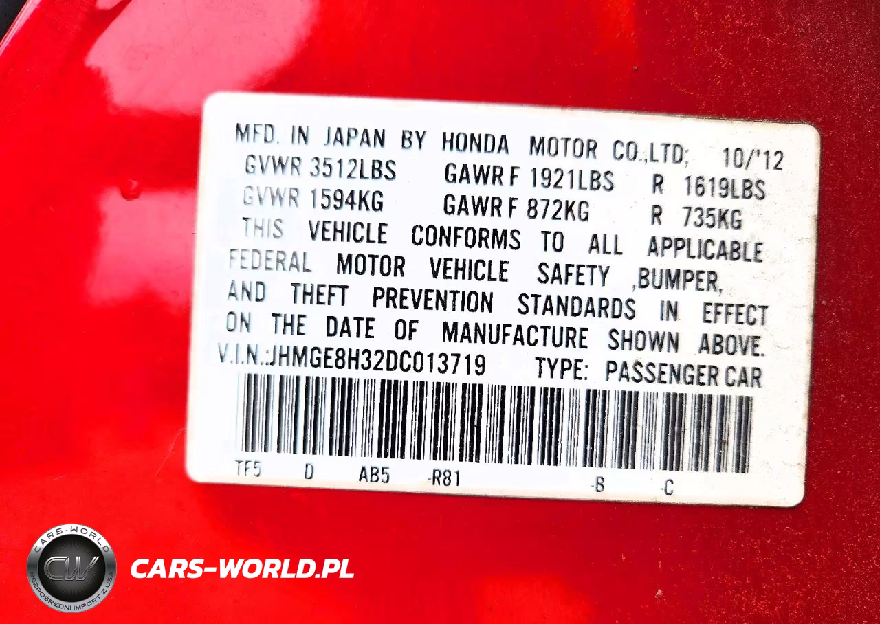 2013 Honda Fit VIN:JHMGE8H32DC013719 - 13