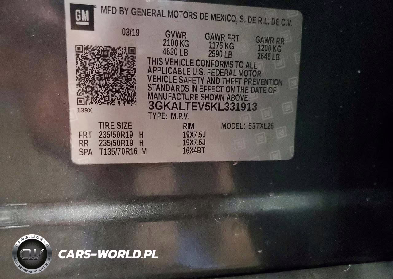 2019 GMC Terrain Sle VIN:3GKALTEV5KL331913 - 13