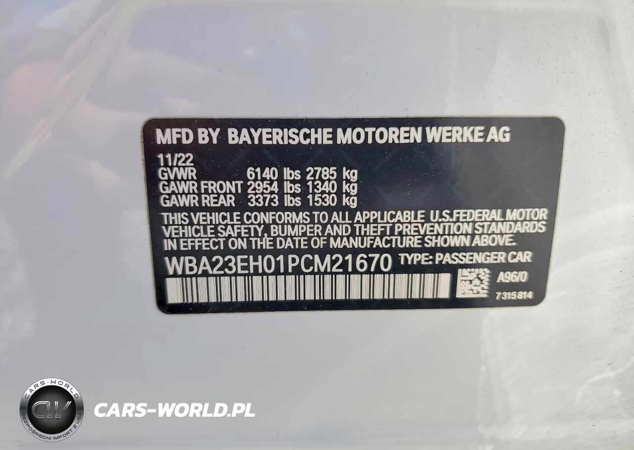 2023 BMW 740 I VIN:WBA23EH01PCM21670 - 12
