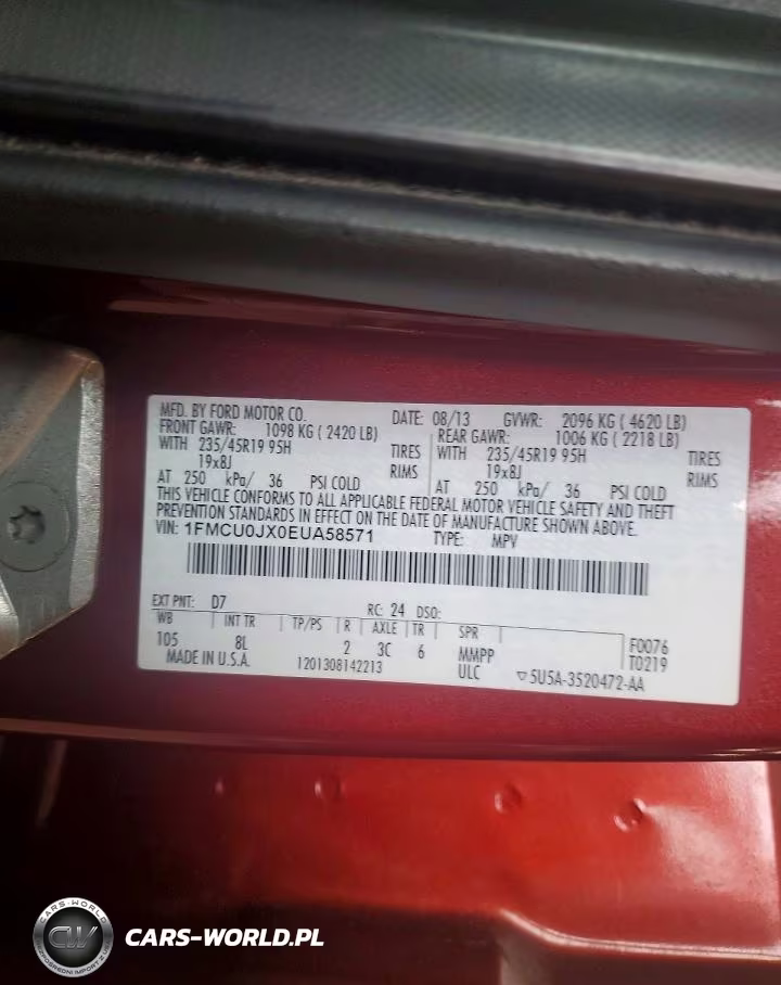 2014 Ford Escape Titanium VIN:1FMCU0JX0EUA58571 - 13