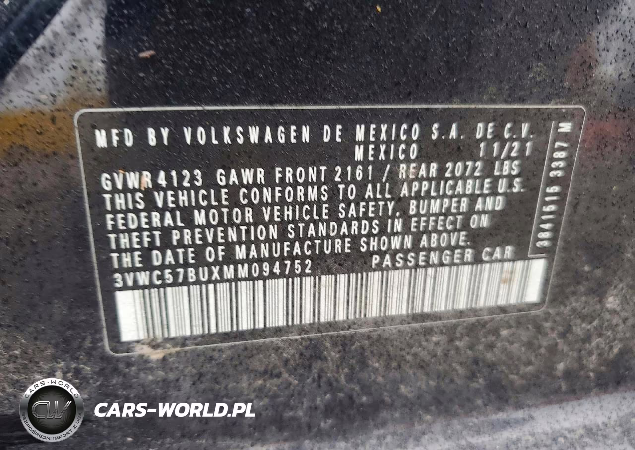 2021 Volkswagen Jetta S VIN:3VWC57BUXMM094752 - 12