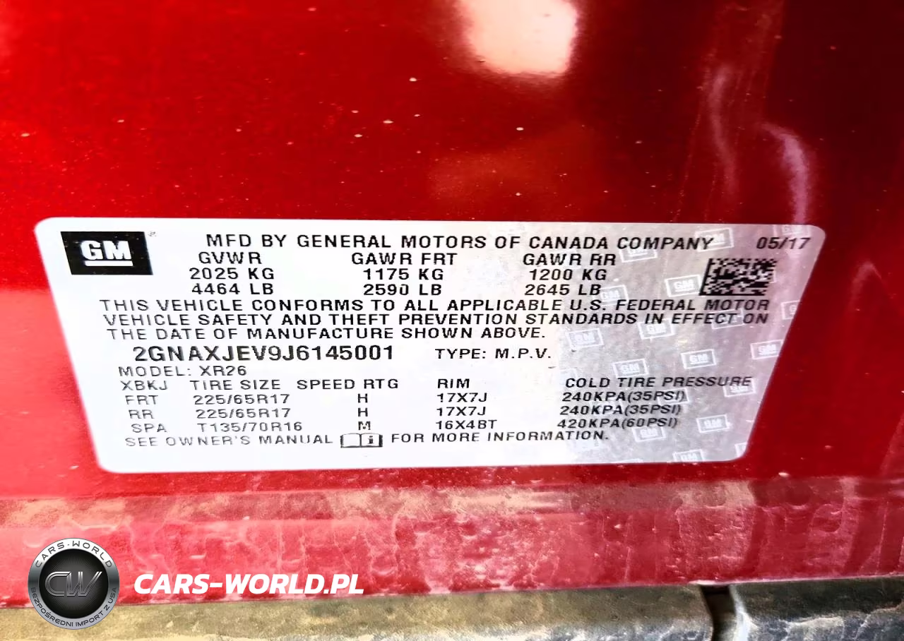 2018 Chevrolet Equinox Lt VIN:2GNAXJEV9J6145001 - 13
